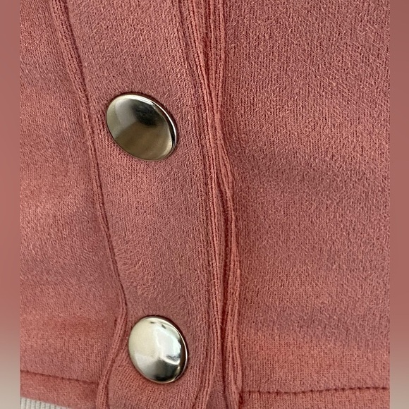 Altar’d State Pink Button Front Crop Corset Top Size small - Picture 9 of 9